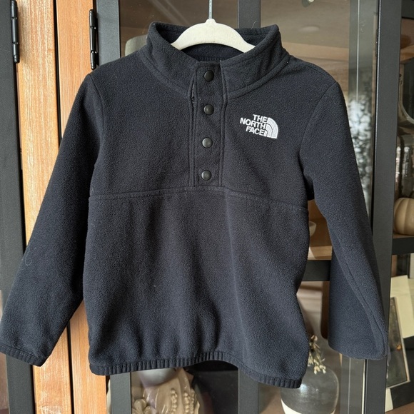 The North Face toddler baby fleece snap pullover sweater jacket sweatshirt - Picture 1 of 4